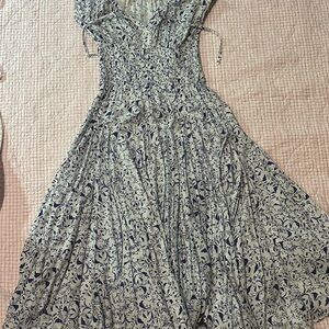 Philosophy Blue and White Maxi Dress